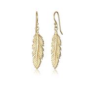 Elli Earrings Ladies Ear Hanger Feather Boho in 925 Sterling Silver