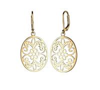 Elli Earrings Ladies Ornament Floral in 925 Sterling Silver