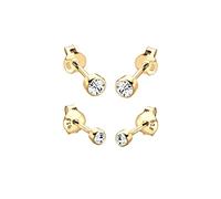 Elli Earrings Set 925 Sterling Silver Crystal
