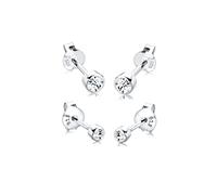 Elli Earrings Set 925 Sterling Silver Crystal