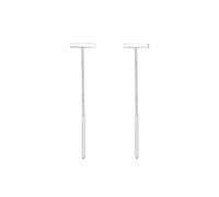 Elli Earrings Women Pull-Through Trend in 925 Sterling Silver