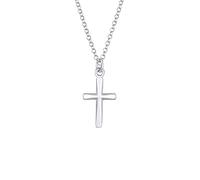 Elli Halskette Damen Kreuz Anhänger Filigran Trend en plata de ley 925 vergoldet