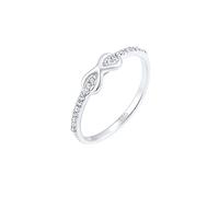 Elli Infinity 0601132617 - Anillo apilable para mujer, plata 925, color blanco