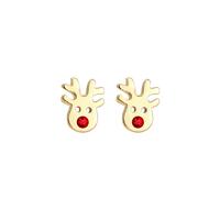 ELLI Joyería 'Hirsch' oro / rojo One Size EUR