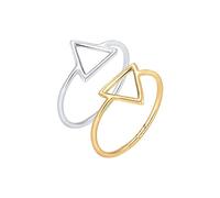 Elli Mujer de Plata de ley 925 anillo de triangle-shape, P