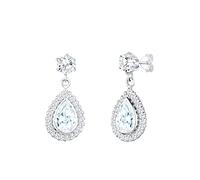 Elli Mujer plata de ley 925 plata talla pera blanco Cubic Zirconia