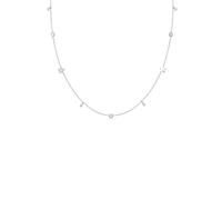 Elli Necklace Solitaire Star Astro Crystals 925 Sterling Silver Gold Plated