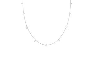 Elli Necklace Solitaire Star Astro Crystals 925 Sterling Silver Gold Plated