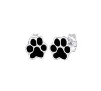 Elli Ohrringe Damen Ohrstecker Pfoten Abdruck Hund Katze in 925 Sterling Silber