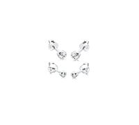 Elli Oorbellen Dames Set Basis met Kristallen in 925 Sterling Zilver