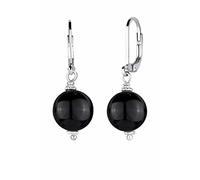 Elli Pendiente Mujer Colgante con Gema Ónix Negro en Plata de Ley 925