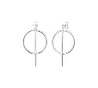Elli Pendiente Mujer Tendencia Bicolor en Plata de Ley 925