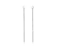 Elli Pendientes Colgante Astro Estrellas Básico Galaxia Tendencia en Plata Esterlina 925