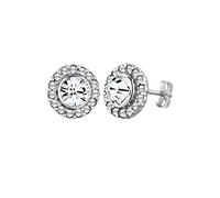 Elli Pendientes Damas con Cristales en Plata Esterlina 925