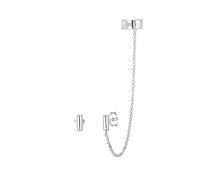 Elli Pendientes Mujer de Plata Esterlina 925 con pinza asimétrica