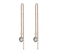 Elli Pendientes de Cristales , Plata de Ley 925 Chapados en Oro Rosa