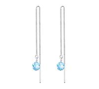 Elli - Pendientes de plata con cristal