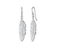 Elli Pendientes de plata de ley 925 con corte Xilion para mujer