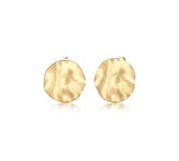 Elli Pendientes de plata de ley 925 mate para mujer, diseño de círculo redondo