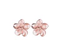 Elli - Pendientes para mujer, pendientes de flor de frangipane Nature Filigrana, de plata de ley 925
