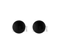 ELLI Pendientes 'Geo' negro / plata, Talla One Size