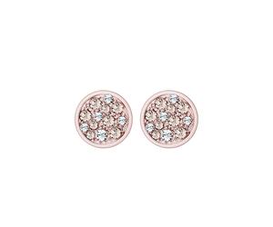 ELLI Pendientes 'Kreis' oro rosa / blanco One Size oro rosa / blanco