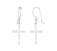 ELLI Pendientes 'Kreuz' plata One Size EUR