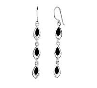 Elli Pendientes Mujeres Pendientes Colgando Pluma Boho Festival con Esmalte en Plata de Ley 925
