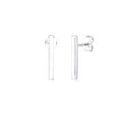 Elli Pendientes Mujeres Pendientes de Botón Barra Geo Mínimo en Plata de Ley 925