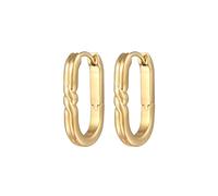 Elli Pendientes Mujeres Criollas Ovalado Básico Color Oro
