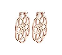 Elli Pendientes Mujeres Criollos Ornamento Flor de la vida en Plata de Ley 925
