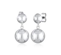 Elli Pendientes Mujeres Pendientes Colgando Bola Redondo Tendencia Geo Color Plata