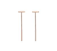 Elli Pendientes para mujer, diseño de barra de tracción en plata de ley 925