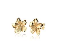 Elli - Pendientes para mujer, pendientes de flor de frangipane Nature Filigrana, de plata de ley 925