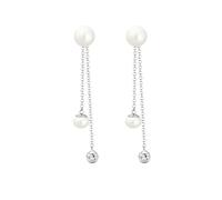 ELLI Pendientes plata / blanco perla One Size plata / blanco perla