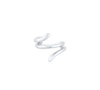 Elli Pendientes Mujeres Clip para Oreja Diseño Geométrico Minimalista en Plata de Ley 925