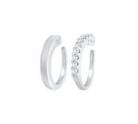 ELLI Pendientes plata / transparente One Size EUR
