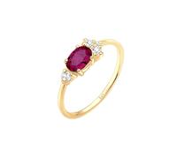 ELLI PREMIUM Anillo oro / rojo 58 EUR