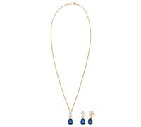 ELLI PREMIUM Conjunto de joyería 'Vintage' azul oscuro / oro, Talla One Size