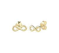 Elli PREMIUM Damen-Pendientes Infinity clásico 375 oro amarillo - 0312380814