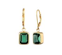ELLI PREMIUM Pendientes oro / verde One Size EUR