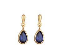 ELLI PREMIUM Pendientes 'Tropfen' azul / oro One Size EUR
