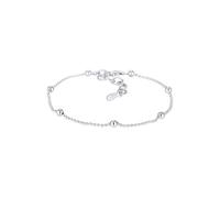 Elli Pulsera básica de bola Geo 925, 16, Corte facetado, Sin piedra.