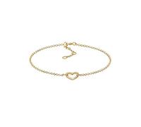 Elli Pulsera de mujer con símbolo de corazón de filigrana en plata de ley 925, sin gema