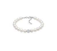 Elli Pulsera de Perlas Sintéticas y Cristales en Plata de Ley 925