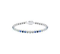 Elli Pulsera Elli multicolor con cristales en plata de ley 925, 17 cm, Plata de ley, Crystal