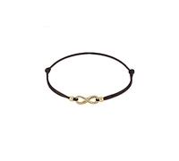 Elli Pulsera Mujer Símbolo Infinito Tendencia con Banda Textil en Plata Esterlina 925