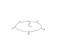 Elli Pulsera para mujer, concha marítima, verano, en plata de ley 925, 160, Corte facetado, sin gema