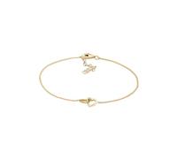 Elli Pulseras El corazón de las damas se entrelaza en plata esterlina 925 bañada en oro