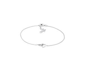 Elli Pulseras para Mujer con Corazones Entrelazados en Plata de Ley de 925